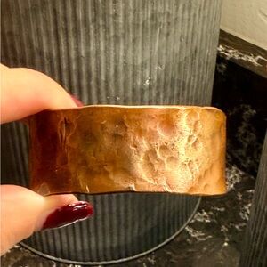 Hammered Copper Cuff Bracelet